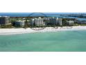 Beautiful aerial view of the condos with beach access at 230 Sands Point Rd # 3501, Longboat Key, FL 34228