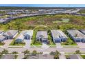 Aerial view of well maintained community with homes featuring private pools and stunning landscaping at 17675 Azul Dr, Lakewood Ranch, FL 34202