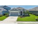 Well-maintained single-story home with lush green lawn and inviting curb appeal at 11021 Blue Magnolia Ln, Parrish, FL 34219