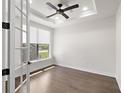 Bright office features a ceiling fan, and a window offering lots of natural light at 11214 Sandhill Preserve Dr, Sarasota, FL 34238