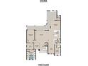 Floor plan of the first floor, including a Gathering room, owner's suite, and dining area at 5210 Inspiration Ter, Bradenton, FL 34210