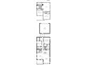 Detailed floor plan showcasing the layout of the home's two floors, including bedrooms and garage at 141 Thorne Ln, Sarasota, FL 34240