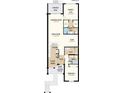 Detailed floor plan showcasing the layout of the home with the kitchen, bedrooms, baths, and common areas at 23819 Collina Way # 102, Port Charlotte, FL 33980