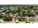 Gorgeous aerial view of single-Gathering home featuring a private pool and serene backyard surrounded by mature trees at 6604 23Rd W Ave, Bradenton, FL 34209