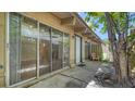 Sliding glass doors open to private fenced back patio at 500 N Jefferson Ave # 5, Sarasota, FL 34237
