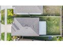 Bird's eye view of the house, displaying the backyard and roof at 5426 Rainwood Meadows Dr, Apollo Beach, FL 33572