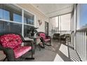 Cozy outdoor patio featuring comfortable seating and charming decor on a sunny day at 4802 51St W St # 1908, Bradenton, FL 34210