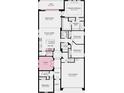Detailed floor plan showcasing the layout of this home featuring 4 bedrooms and 3 bathrooms at 7048 Foxboro Way, Nokomis, FL 34275