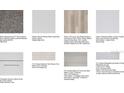 Interior selections showcase countertops, flooring, backsplash, and cabinets for customizing your dream home at 8561 Snowfall St, Sarasota, FL 34241