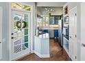 Stylish kitchen featuring modern appliances, stainless steel details, and quartz countertops at 861 Nectar Rd, Venice, FL 34293