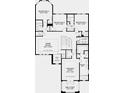 Second floor plan featuring 4 bedrooms, 3 bathrooms, game room, primary suite, balcony and laundry at 6916 Prairie Oak Way, Nokomis, FL 34275