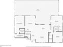 Detailed floor plan displaying the layout of the house, including the bedrooms, bathrooms, kitchen, living room, and pool at 3136 Webber St, Sarasota, FL 34239