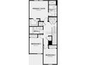 Upstairs floor plan with primary suite, two bedrooms, two baths, and laundry room at 5897 Biscotti St, Nokomis, FL 34275