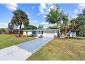 Inviting single-story home with a lush front yard and driveway leading to a one-car garage, perfect for suburban living at 2005 47Th Street W Ct, Bradenton, FL 34209