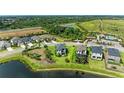 Aerial view of home highlighting its pond view and proximity to community amenities at 5583 Summit Gln, Bradenton, FL 34203