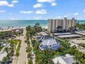 Aerial view of beach house close to the beach and local amenities at 89 Avenida Messina, Sarasota, FL 34242