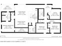 Detailed floor plan showcasing layout of the home including bedrooms, kitchen and living spaces at 10455 Wet Marsh Cv, Parrish, FL 34219