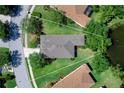This home has a well manicured lawn with mature landscaping that backs up to a large pond in a quiet neighborhood at 14230 Cattle Egret Pl, Lakewood Ranch, FL 34202