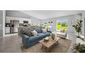 Inviting living room with access to the backyard and an open view to the kitchen at 21467 Dobbins Ave, Port Charlotte, FL 33954