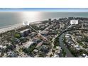 Aerial view of neighborhood with Siesta Key Beach and Siesta Key Village nearby at 436 Canal Rd # A, Sarasota, FL 34242