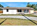 View of single-story home with large windows and a front lawn needing landscaping at 4221 26Th W St, Bradenton, FL 34205