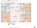 Detailed floorplan showcasing the layout of the home at 1709 Kerman St, North Port, FL 34288