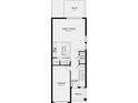 Layout of the home with a garage, great room, kitchen, patio, half-bath, foyer, and porch at 15149 Cuzcorro Ct, Nokomis, FL 34275