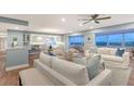 Bright and airy living room with comfortable seating and stunning waterfront views at 1750 Benjamin Franklin Dr # 6F, Sarasota, FL 34236