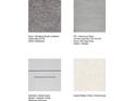 Samples of the Shaw carpeting, tile, cabinets, and quartz counter top included in the build at 15153 Cuzcorro Ct, Nokomis, FL 34275