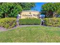 Elegant entrance sign for Admirals Walk, a well-manicured condominium community at 5531 Rosehill Rd # 204, Sarasota, FL 34233