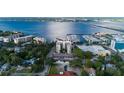 Aerial view of waterfront condominiums with marina access and stunning views of the bay at 1400 1St W Ave # 506, Bradenton, FL 34205