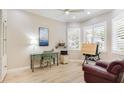 Bright office space with custom cabinetry, natural light, and wood floors at 2306 64Th W St # 17, Bradenton, FL 34209