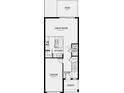 Floorplan featuring the kitchen, great room, half bath, foyer, garage, and porch at 15144 Cuzcorro Ct, Nokomis, FL 34275