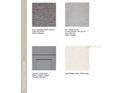 Design selections showing carpet, floor tile, cabinet, and quartz options at 15144 Cuzcorro Ct, Nokomis, FL 34275