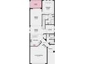 First-floor floor plan showcasing the kitchen, great room, dining room, primary suite, and garage at 8633 Snowfall St, Sarasota, FL 34241