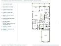 An open concept floor plan with three bedrooms, a three car garage, and alternate kitchen island at 17719 Palmiste Dr, Bradenton, FL 34202