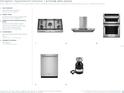 High-end stainless steel KitchenAid appliances including gas cooktop, range hood, microwave and oven combination at 18845 Dayspring Pl, Venice, FL 34293