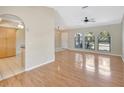 Spacious living room with wood floors, bright lighting, and open layout at 3510 Shawn St, Punta Gorda, FL 33980