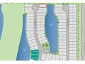 Community map showing lot 70 near a lake, streets, and a dog park at 650 Maldives Trl, Sarasota, FL 34234