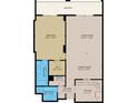 Detailed floor plan showcasing layout of the home with dimensions for each room and balcony at 101 S Gulfstream Ave # 16C, Sarasota, FL 34236