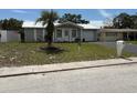 Lovely single-story home with a manicured lawn, palm tree, and a neatly paved driveway leading to the garage at 4833 Dogwood St, New Port Richey, FL 34653