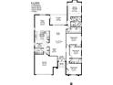 Detailed floor plan showcasing four bedrooms, two bathrooms, living room, dining room, Gathering room and lanai at 6248 Donnington Ct, Sarasota, FL 34238