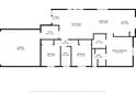 Detailed floor plan of the home, showcasing the layout of the rooms and their dimensions at 110 San Lorenzo Ct, Bradenton, FL 34208