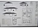House plans, including floor and electrical plans, roof plan and elevation views of the property at 2206 53Rd E Ave, Bradenton, FL 34203