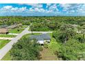 Aerial view of the home surrounded by lush greenery and serene streets at 5482 Globe Ter, North Port, FL 34286