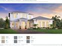 Charming two-story home with a well-maintained lawn, landscaped with shrubs, with neutral color palette at 17911 Palmiste Dr, Bradenton, FL 34202