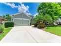 Charming single-story home featuring a well-maintained lawn and an attached two-car garage at 11254 82Nd St E, Parrish, FL 34219