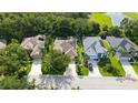 A charming single-Gathering home features a private screened pool, solar panels, and a beautifully landscaped yard at 5044 Creekside Trl, Sarasota, FL 34243