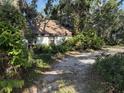 View of the charming single-story home surrounded by lush greenery at 1511 11Th W Ave, Palmetto, FL 34221