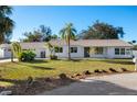 Charming single-story home featuring a well-maintained lawn, mature palm trees, and a welcoming facade at 31 Twig Ct, Port Charlotte, FL 33954